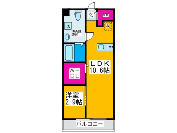 ラージヒル鶴見緑地の物件間取画像